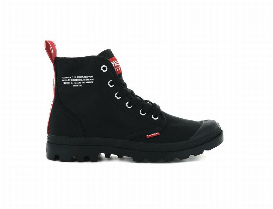 Palladium Pampa Hi Dare Mens Boots Black Australia [LEDMSW-583]